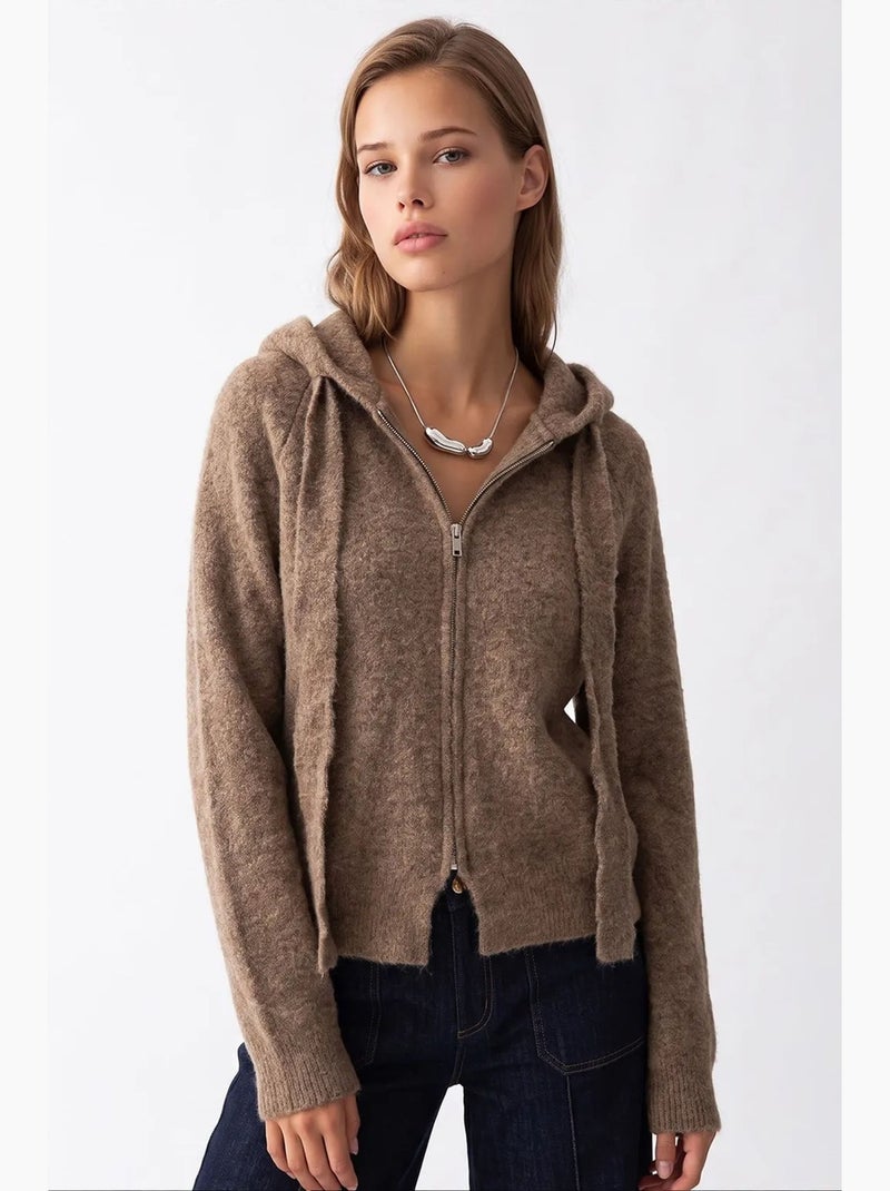 Cardigã de malha feminino mixray Toupe - Kiabi