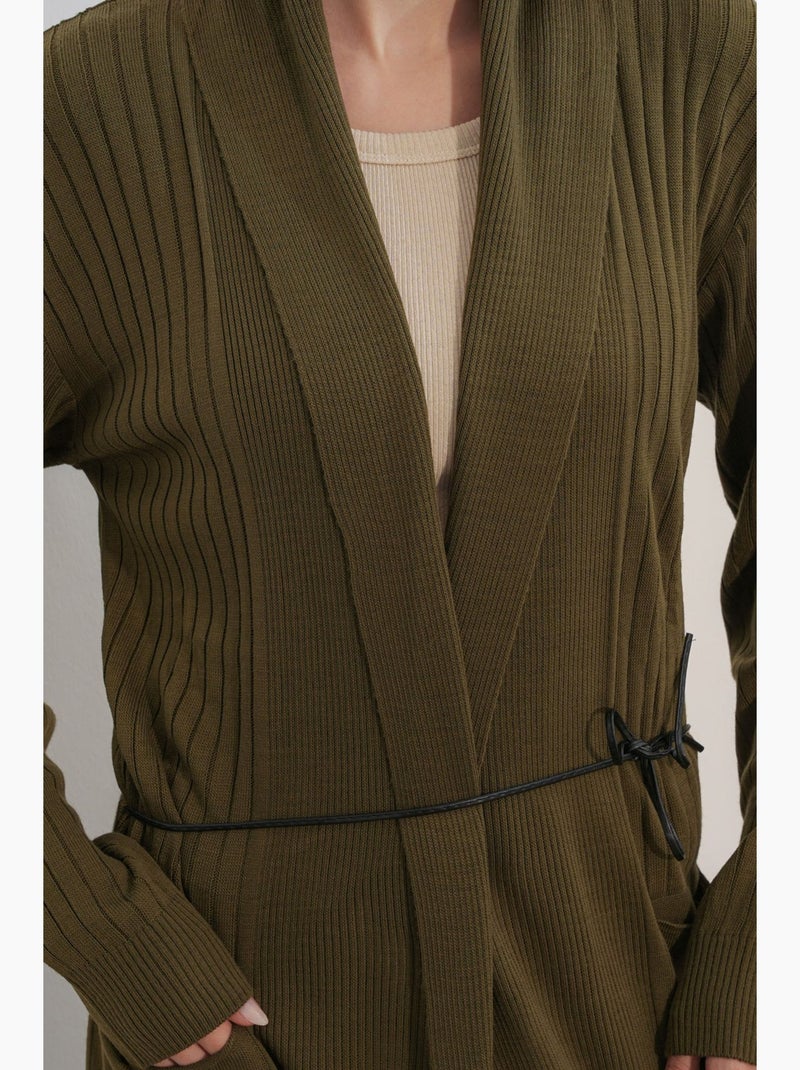 Cardigã feminino bdart Verde cáqui - Kiabi