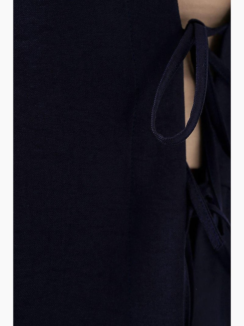 Cardigã kimono decote em v mistura viscose bdart Azul-marinho - Kiabi