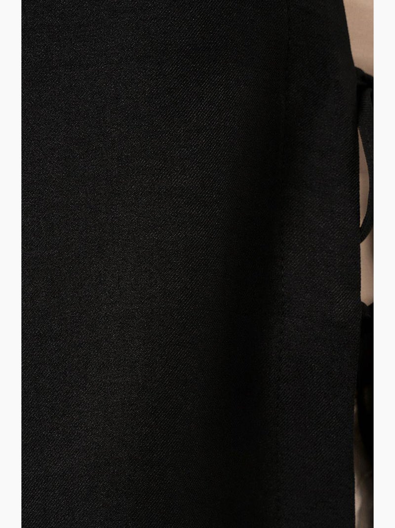 Cardigã kimono decote em v mistura viscose bdart Preto - Kiabi