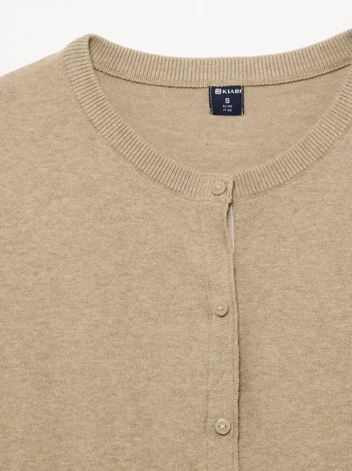Cardigan básico - Fácil de vestir - Kiabi Cardigan básico - Fácil de vestir - Kiabi