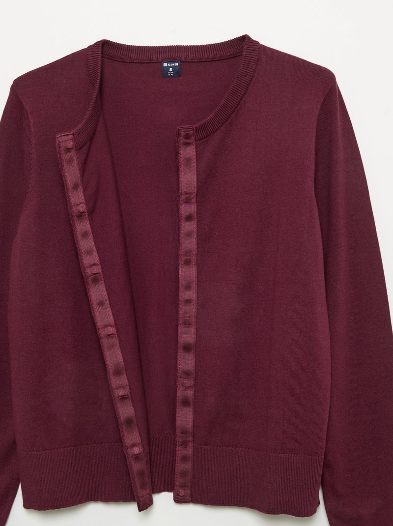 Cardigan básico - Fácil de vestir Rosa - Kiabi