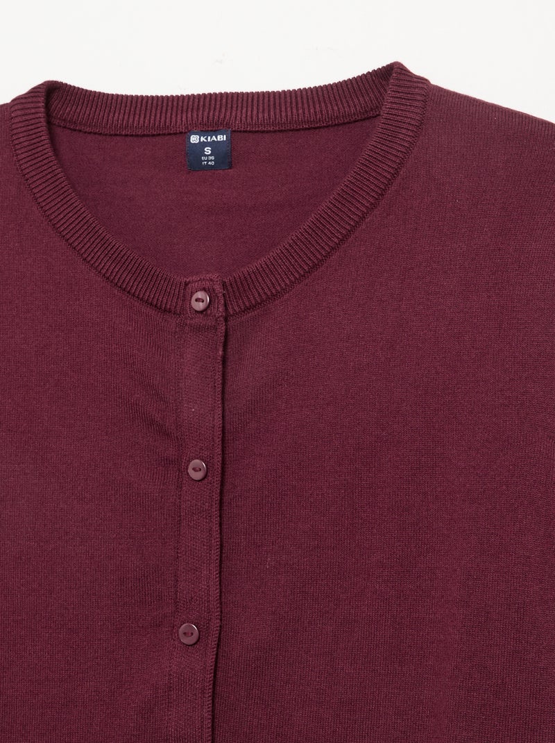 Cardigan básico - Fácil de vestir Rosa - Kiabi