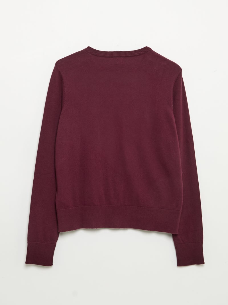 Cardigan básico - Fácil de vestir Rosa - Kiabi