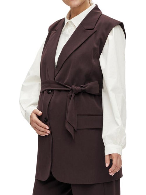 Cardigan Castanho Lora Mamalicious para Mulher - Kiabi