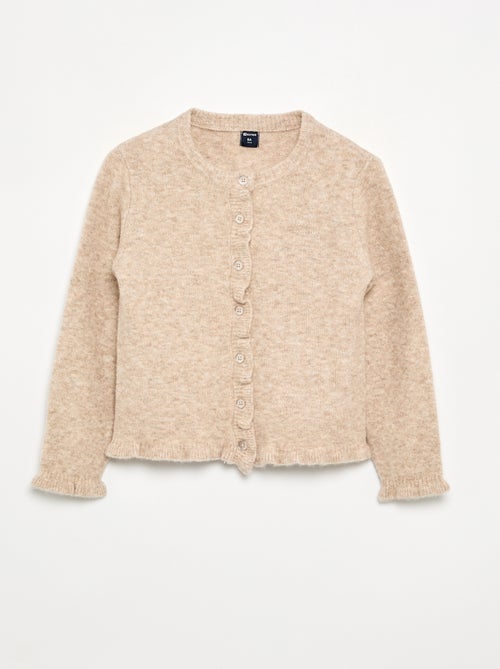Cardigan com acabamentos franzidos - Kiabi