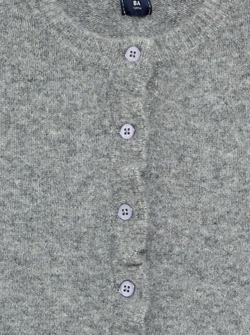 Cardigan com acabamentos franzidos - Kiabi