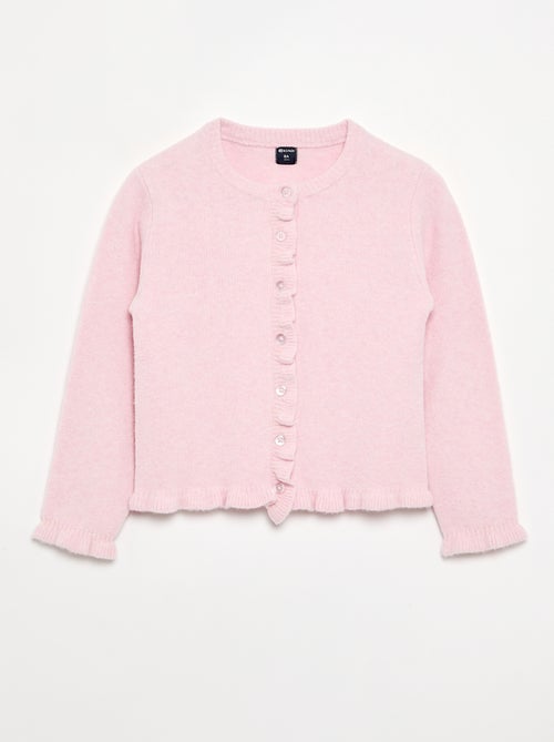 Cardigan com acabamentos franzidos - Kiabi