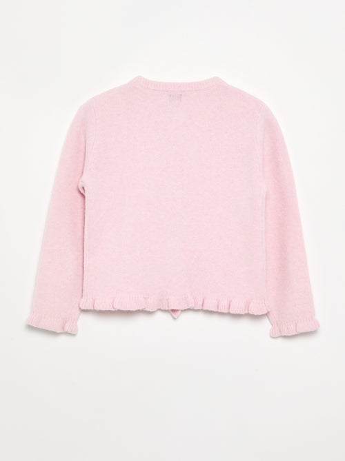 Cardigan com acabamentos franzidos - Kiabi