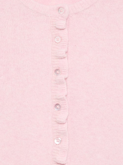 Cardigan com acabamentos franzidos - Kiabi