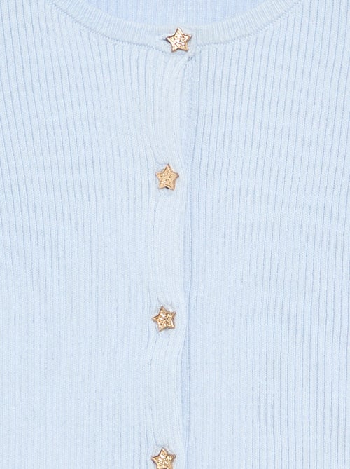 Cardigan com botões em forma de estrela - Kiabi