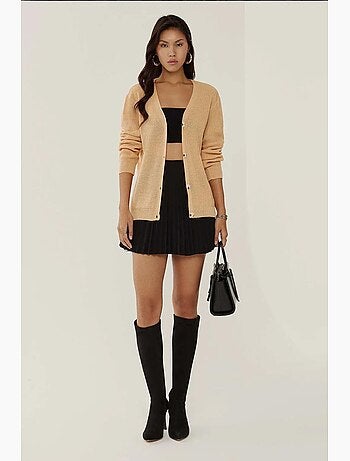 Cardigan com decote em v e botões hiccup