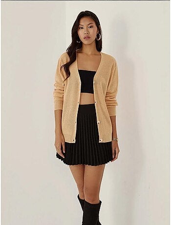 Cardigan com decote em v e botões hiccup