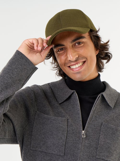 Cardigan com fecho de correr e gola de camisa - Kiabi