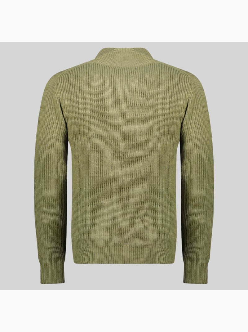 Cardigan com fecho flexible – geographical norway Verde oliva - Kiabi