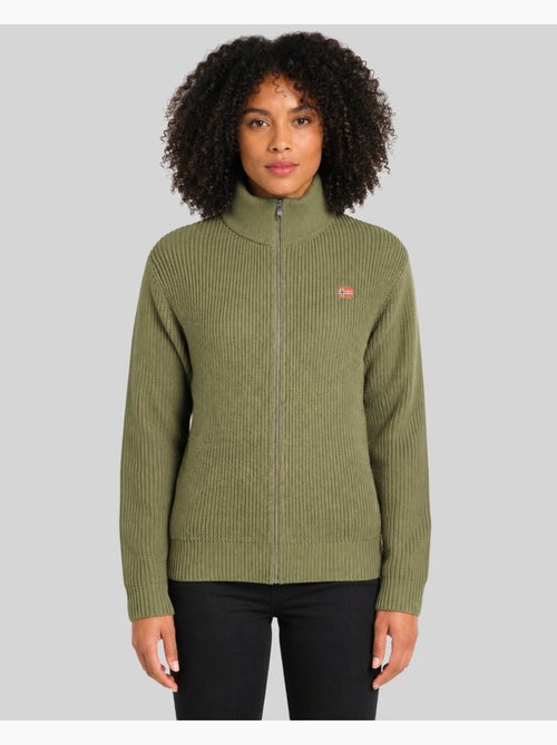Cardigan com fecho flexibus – geographical norway - Kiabi Cardigan com fecho flexibus – geographical norway - Kiabi