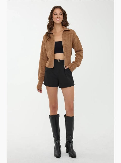 Cardigan com fecho hiccup - Kiabi Cardigan com fecho hiccup - Kiabi