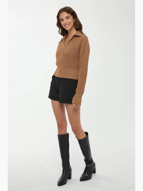 Cardigan com fecho hiccup - Kiabi Cardigan com fecho hiccup - Kiabi