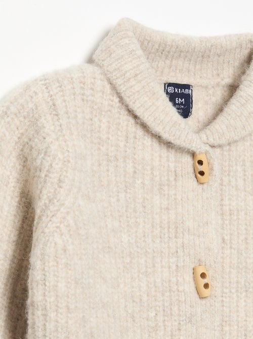 Cardigan com gola xale - Kiabi