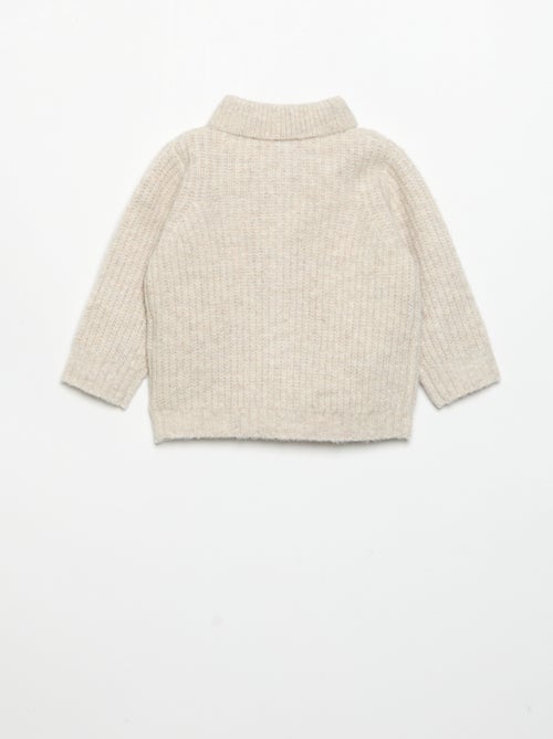 Cardigan com gola xale - Kiabi