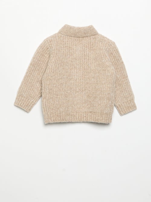 Cardigan com gola xale - Kiabi