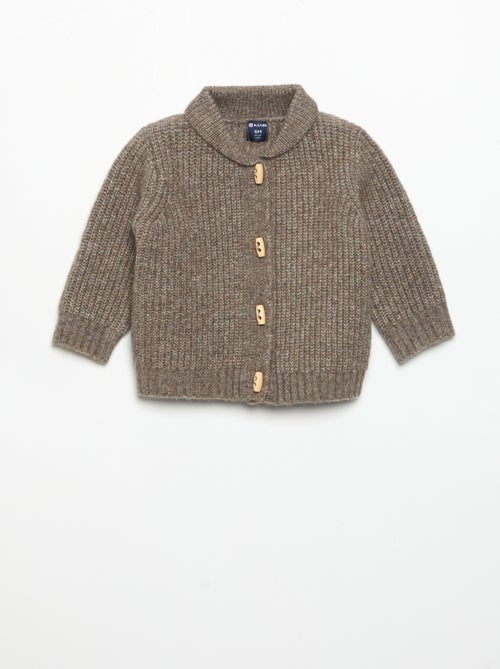 Cardigan com gola xale - Kiabi