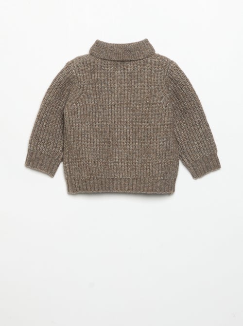 Cardigan com gola xale - Kiabi
