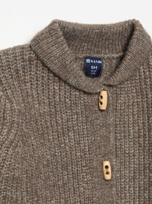Cardigan com gola xale - Kiabi