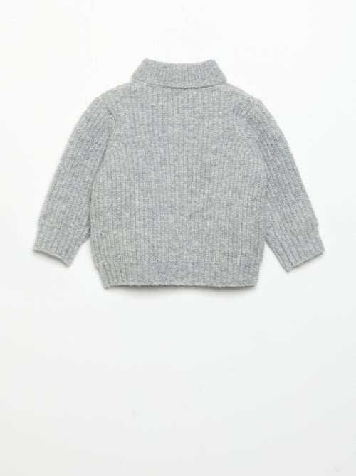 Cardigan com gola xale - Kiabi