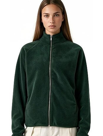 Cardigan com zíper feminino busem