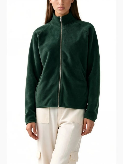 Cardigan com zíper feminino busem - Kiabi Cardigan com zíper feminino busem - Kiabi