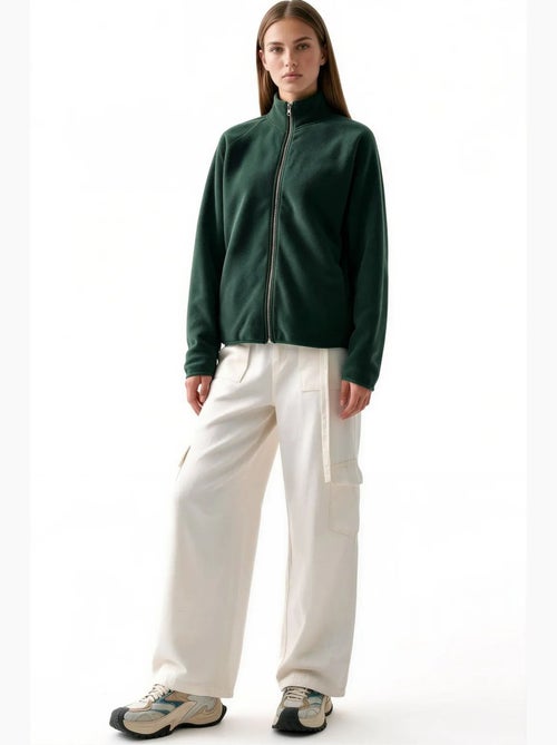 Cardigan com zíper feminino busem - Kiabi Cardigan com zíper feminino busem - Kiabi