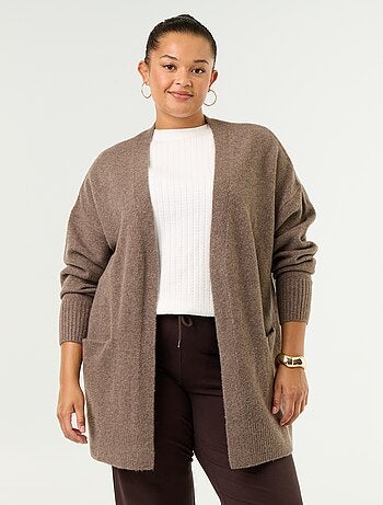 Cardigan comprido aberto