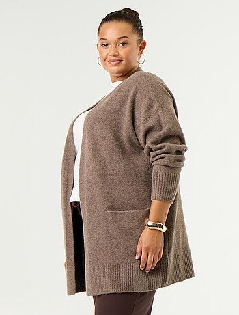 Cardigan comprido aberto