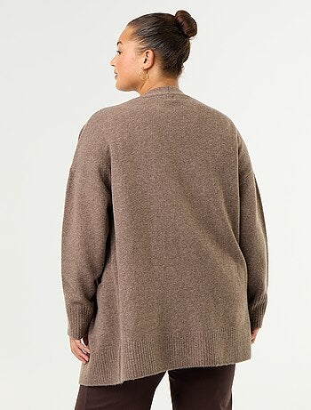 Cardigan comprido aberto