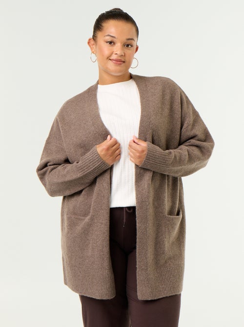Cardigan comprido aberto - Kiabi