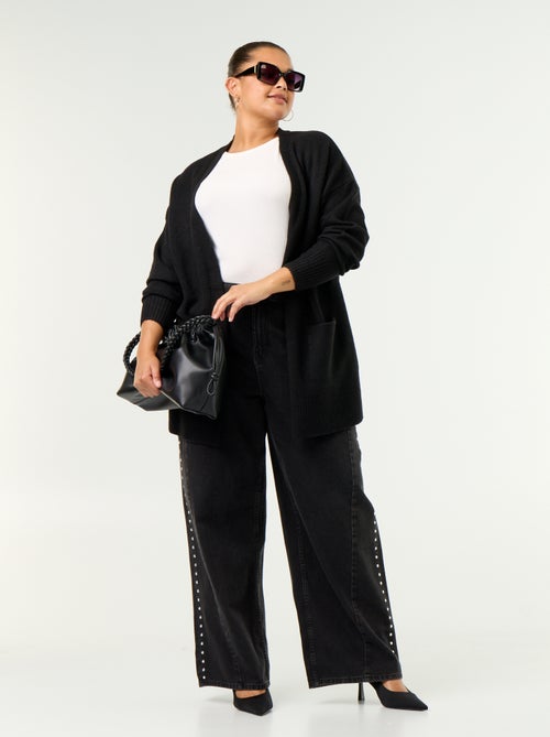 Cardigan comprido aberto - Kiabi