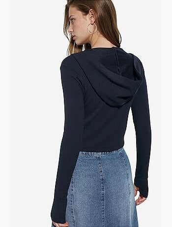 Cardigan de algodão e modal busem