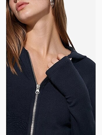Cardigan de algodão e modal busem