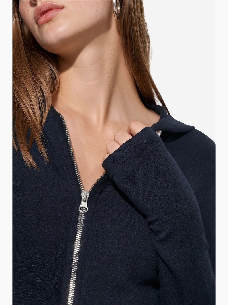 Cardigan de algodão e modal busem Azul-marinho - Kiabi