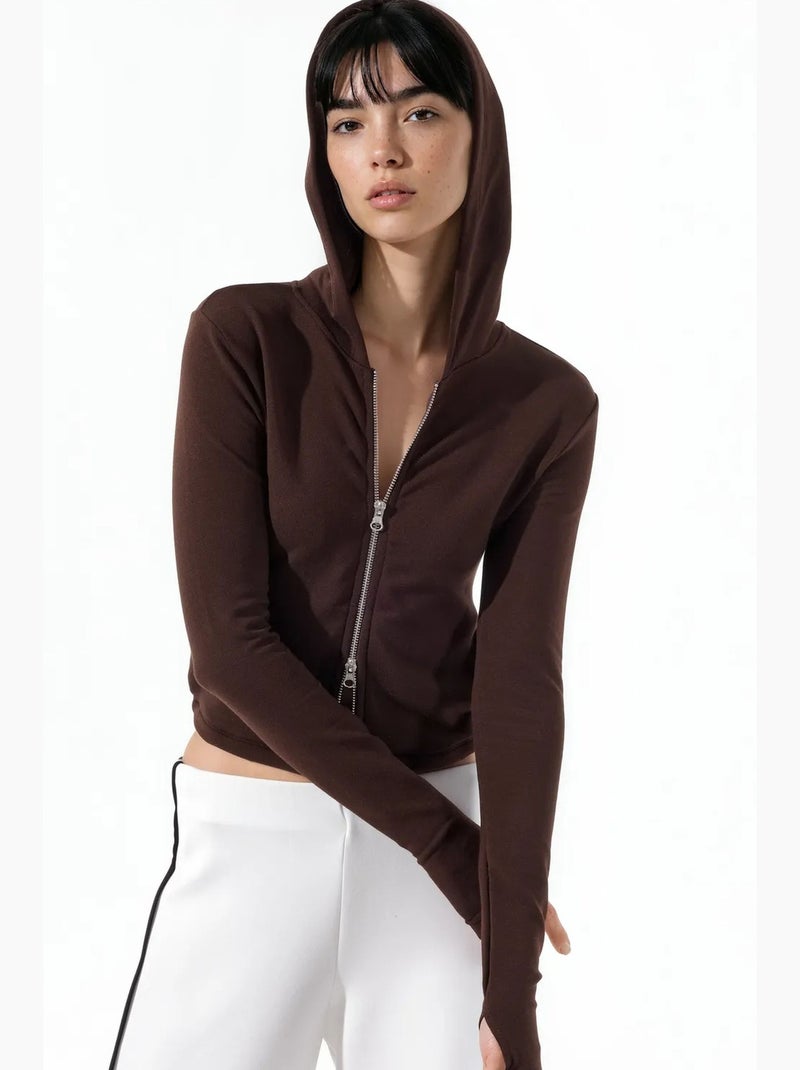 Cardigan de algodão e modal busem Preto - Kiabi