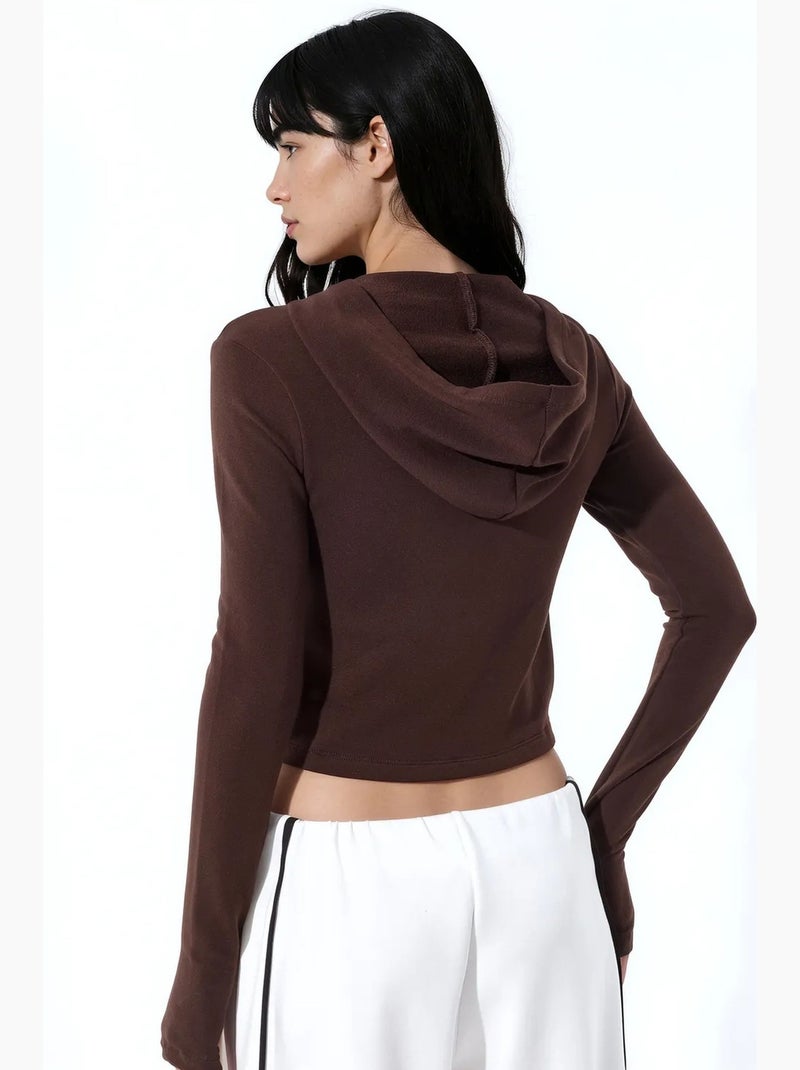 Cardigan de algodão e modal busem Preto - Kiabi