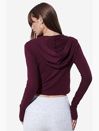 Cardigan de algodão e modal busem