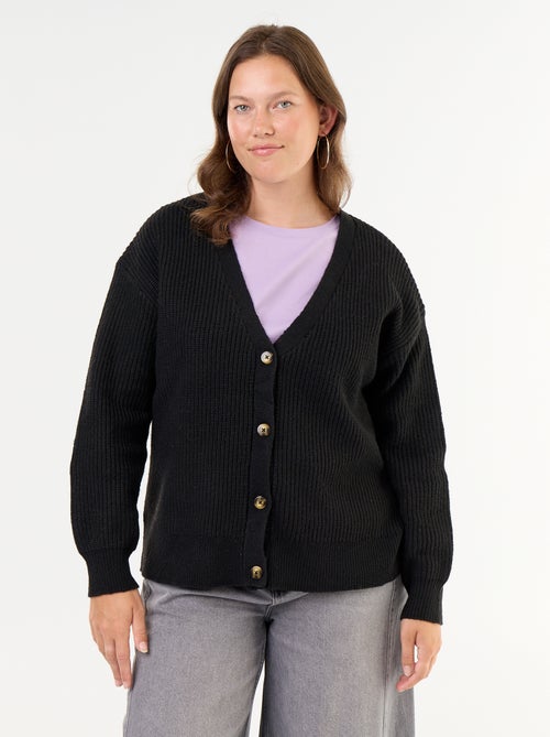 Cardigan de decote em V - Kiabi Cardigan de decote em V - Kiabi