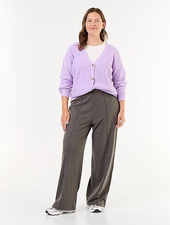 Cardigan de decote em V