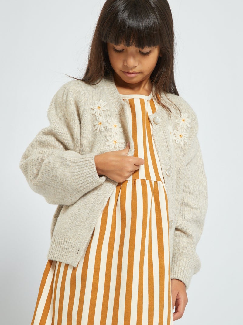 Cardigan de malha BEGE - Kiabi