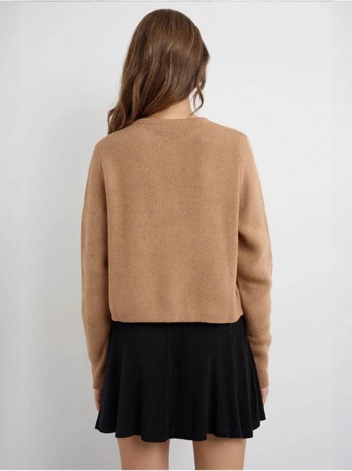 Cardigan de malha com botões - Kiabi