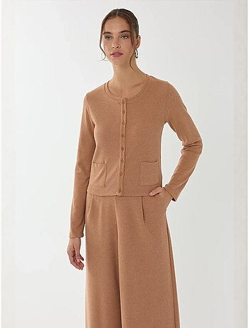 Cardigan de malha com botões frontais hiccup