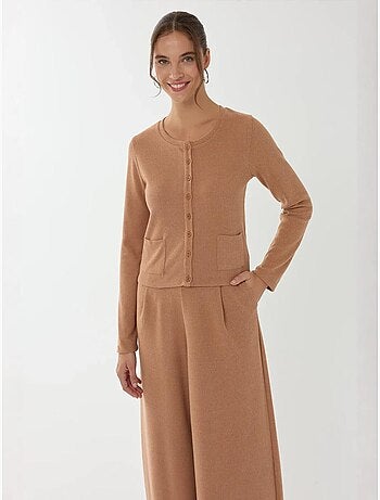 Cardigan de malha com botões frontais hiccup