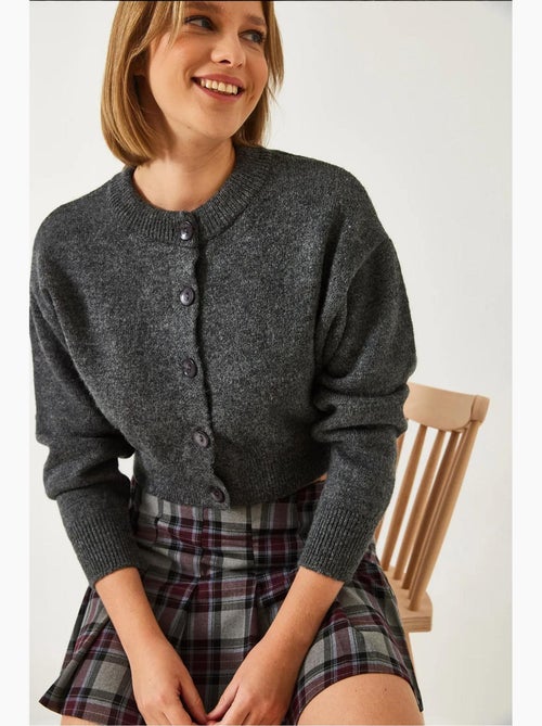 Cardigan de malha com botões lucci - Kiabi Cardigan de malha com botões lucci - Kiabi